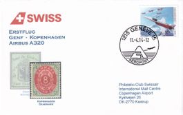 Erstflug Swiss  Genf - Kopenhagen 2014