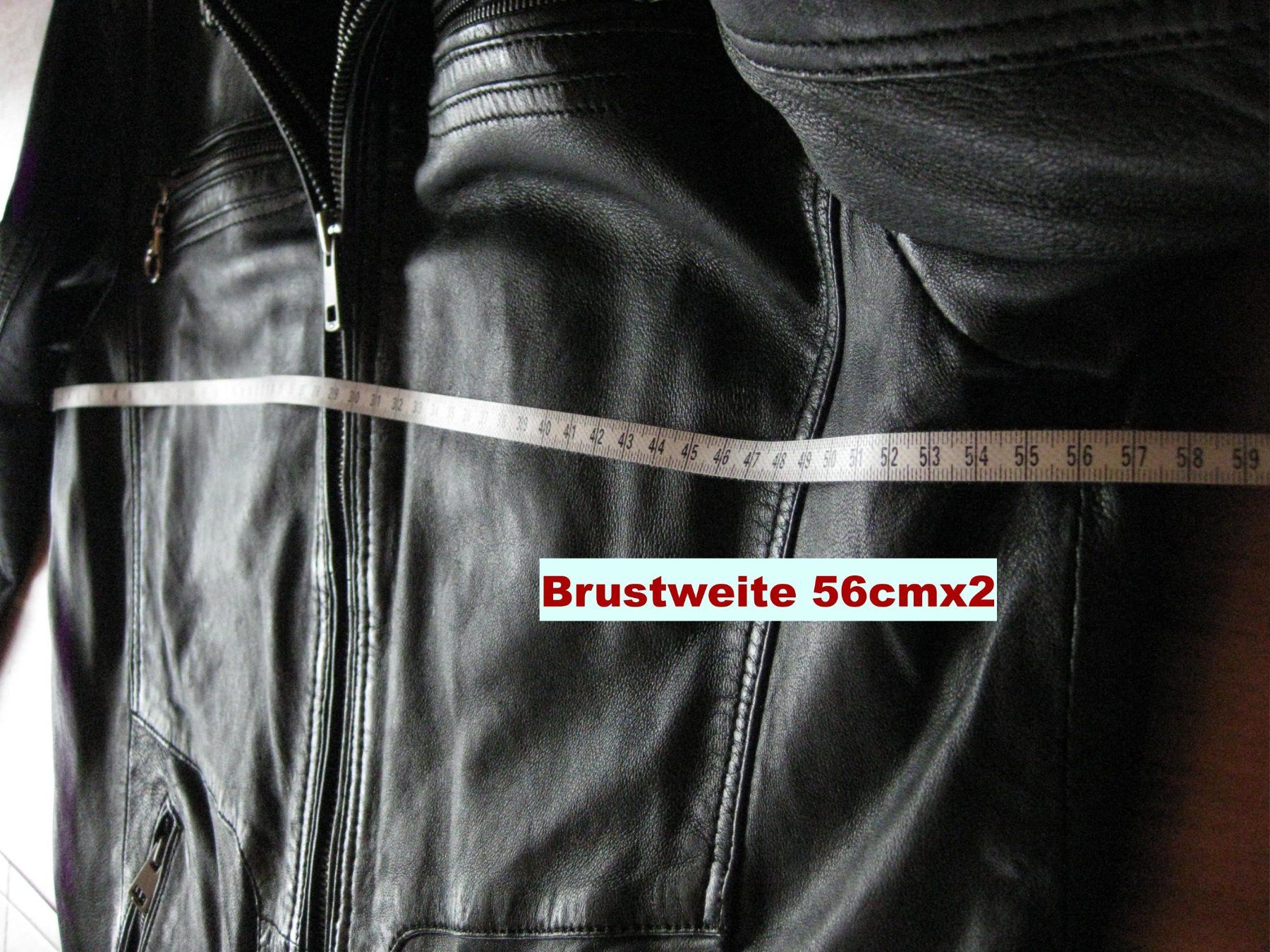Jacken: Echt Lederjacke Bikerstyle black Marke: JCC Gr.52 – Neu (gemäss Beschreibung) aus Steinmaur von Daka36 8
