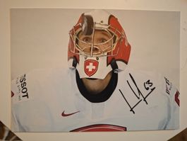 Leonardo Genoni Autogramm grösseres Foto persönl. getroffen