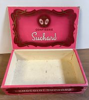 antike Holzbox - Kistchen "Confiserie Chocolat Suchard"