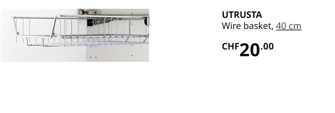 Ikea Scaffali: 5 x Pull-out metal drawer insert for cabinet good condition – Usato da Marin-Epagnier venduto da maria_economidis 1