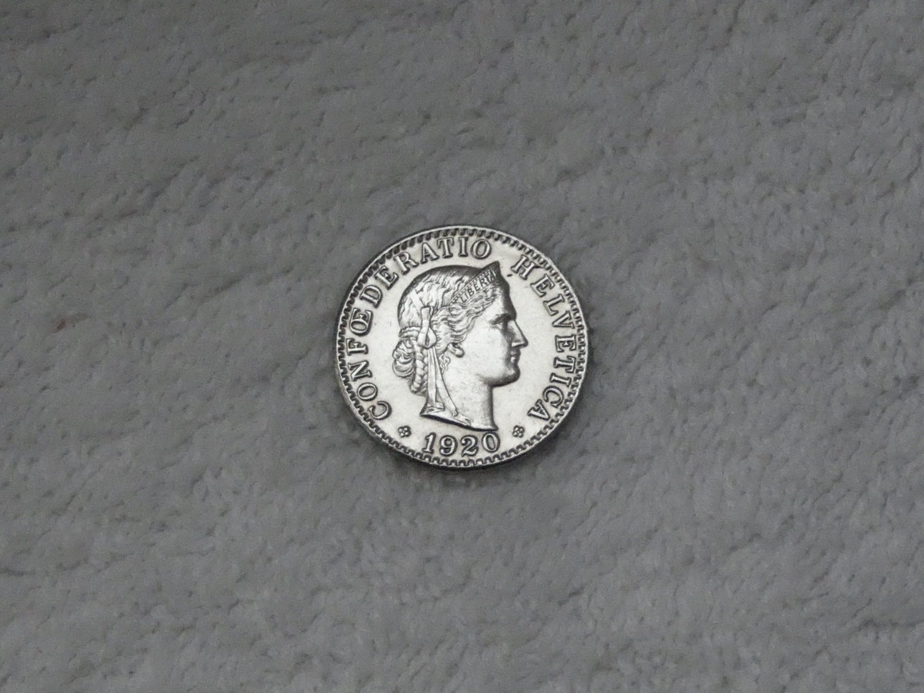 Tutti le monete: 20 centimes/Rappen 1920 – Usato da Nyon venduto da Ilmi09