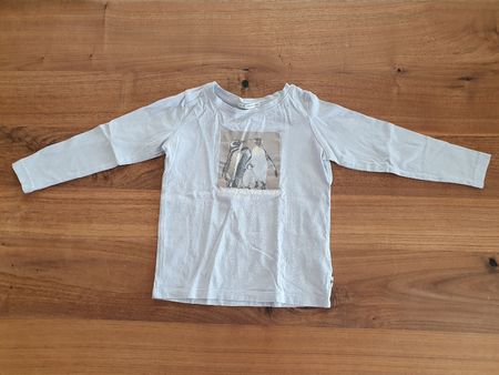 Tom Tailor Bio-Baumwolle Shirt, Gr. 92/98, Pinguine