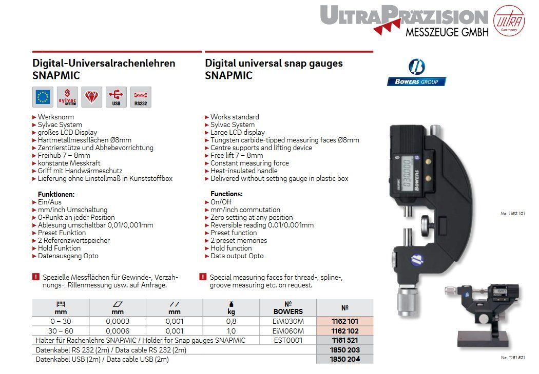 Misurare: BOWERS Snapmic Mikrometer – Usato da Aarau venduto da PPhof96 2