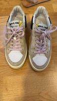 MELINE Turnschuhe beige/weiss/silber Grösse 37 leichte Gebra