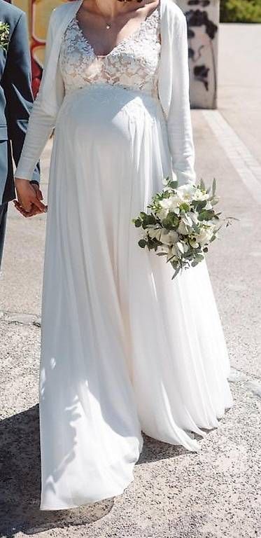 Vestiti: Hochzeitskleid Schwangerschaft – Usato da Winterthur venduto da cesteffani 1