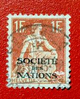D III SDN SOCIETE DES NATIONS 12 1922 GESTEMPELT