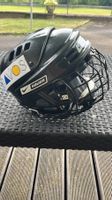 NIKE BAUER Eishockey Helm schwarz mit Gitter, guter Zustand