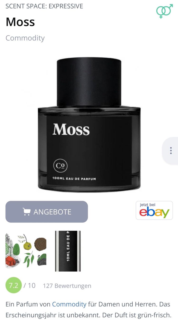 Parfum & Eau de Toilette: Moss Commodity Duftprobe EDP 2ML – Gebraucht aus Zürich von deruja 2
