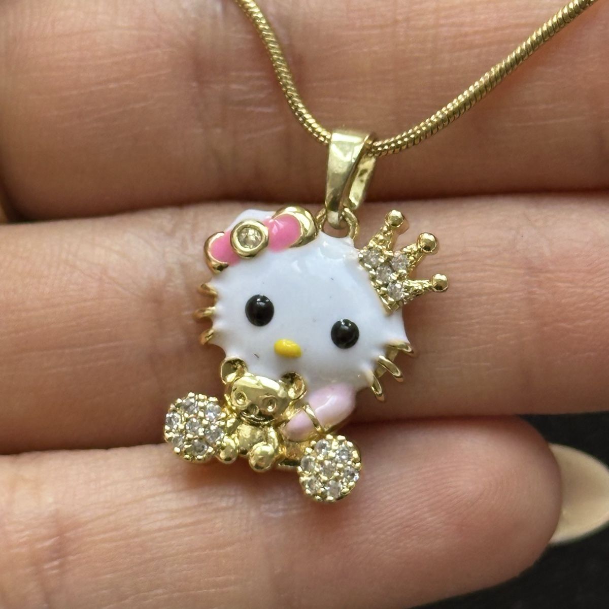 Catenine: 18KGP Hello Kitty Halskette – Nuovo (secondo la descrizione) da Givisiez venduto da dor_xb9k 2