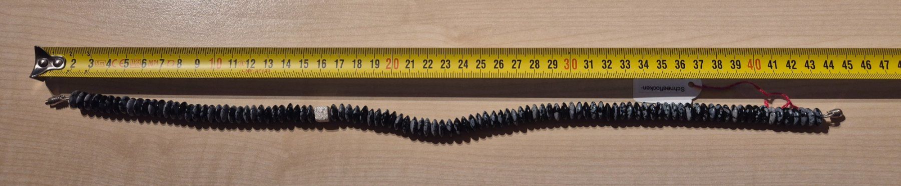 Catenine: Schneeflocken-Obsidian Halskette – Usato da Thun venduto da tinu2031 4