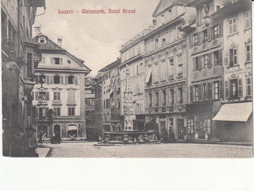 Cartoline postali: Luzern Weinmarkt ca. 1910 – Usato da Bürglen TG venduto da StampGraf