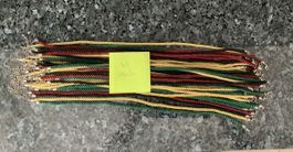 Modeschmuck: 45 farbige Kordelketten, neu und ungetragen!