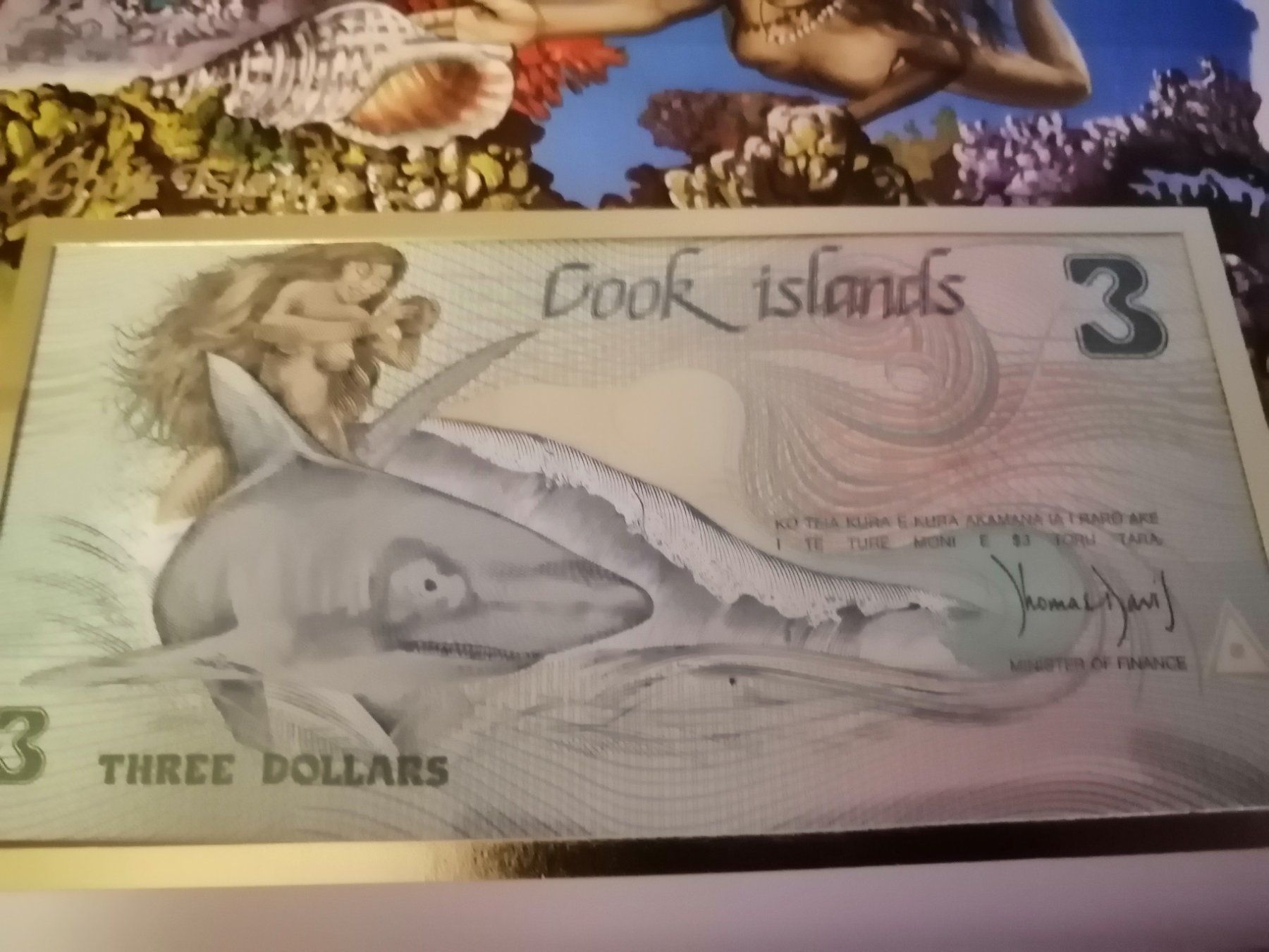 Banconote: Notenbrief Cook Island 1989 – Usato da Nunningen venduto da mochflo 1