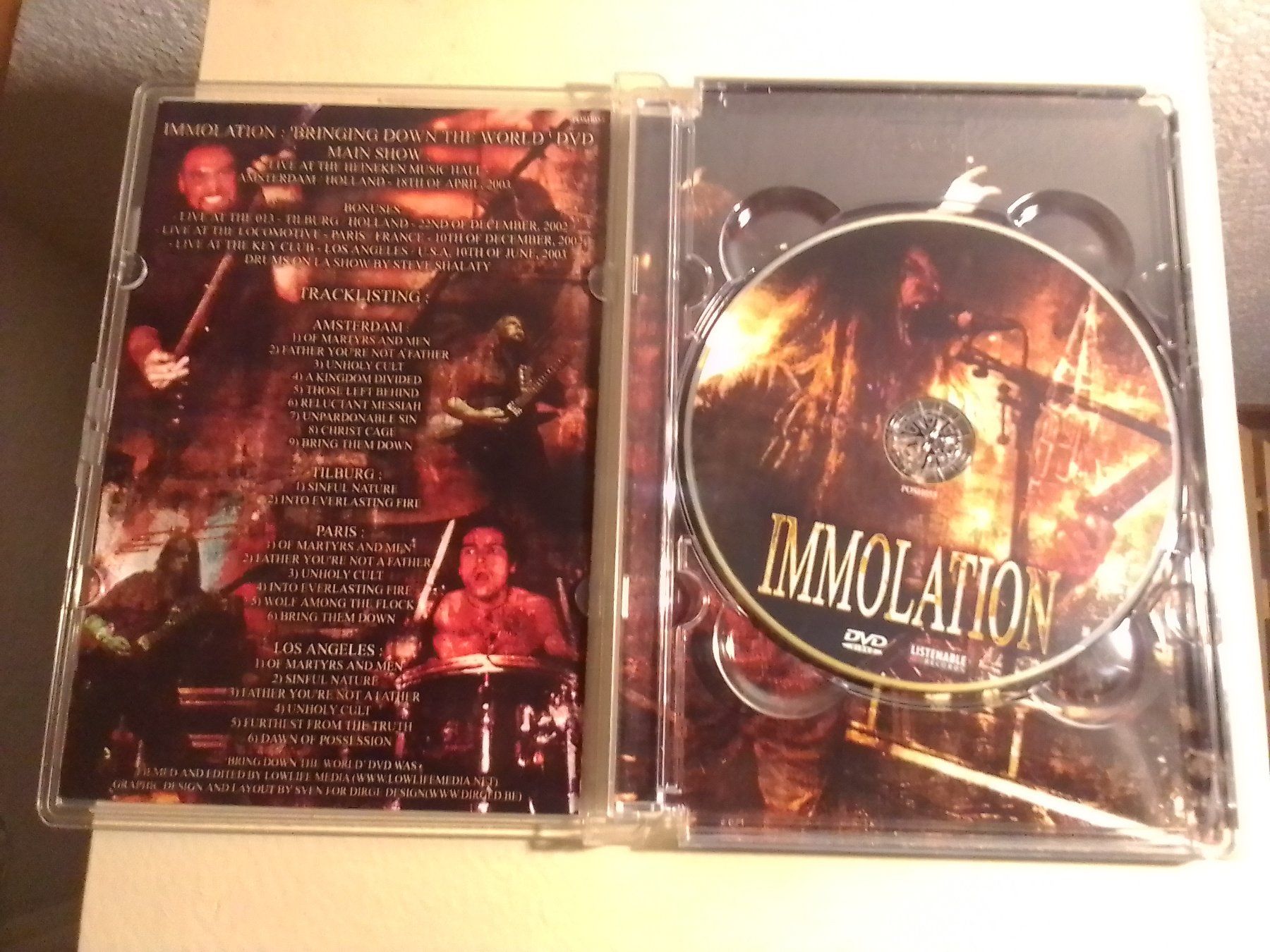 Tous les DVDs: Immolation - Bringing Down The World (vergriffen) – D'occasion à Brittnau par Zibu 2