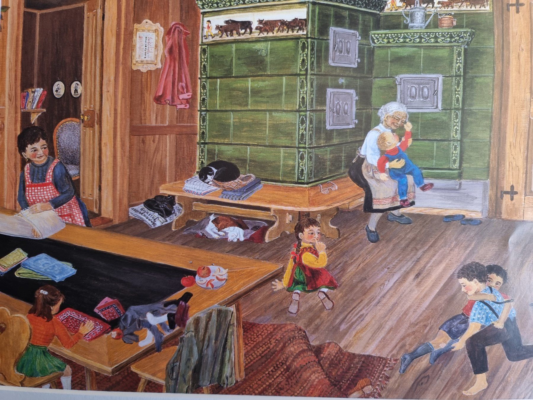 Foto & Immagini: FLÖCKLI DAS GEISSLEIN BILD VON LILLY LANGENEGGER – Usato da Gersau venduto da grafik-kunst 2