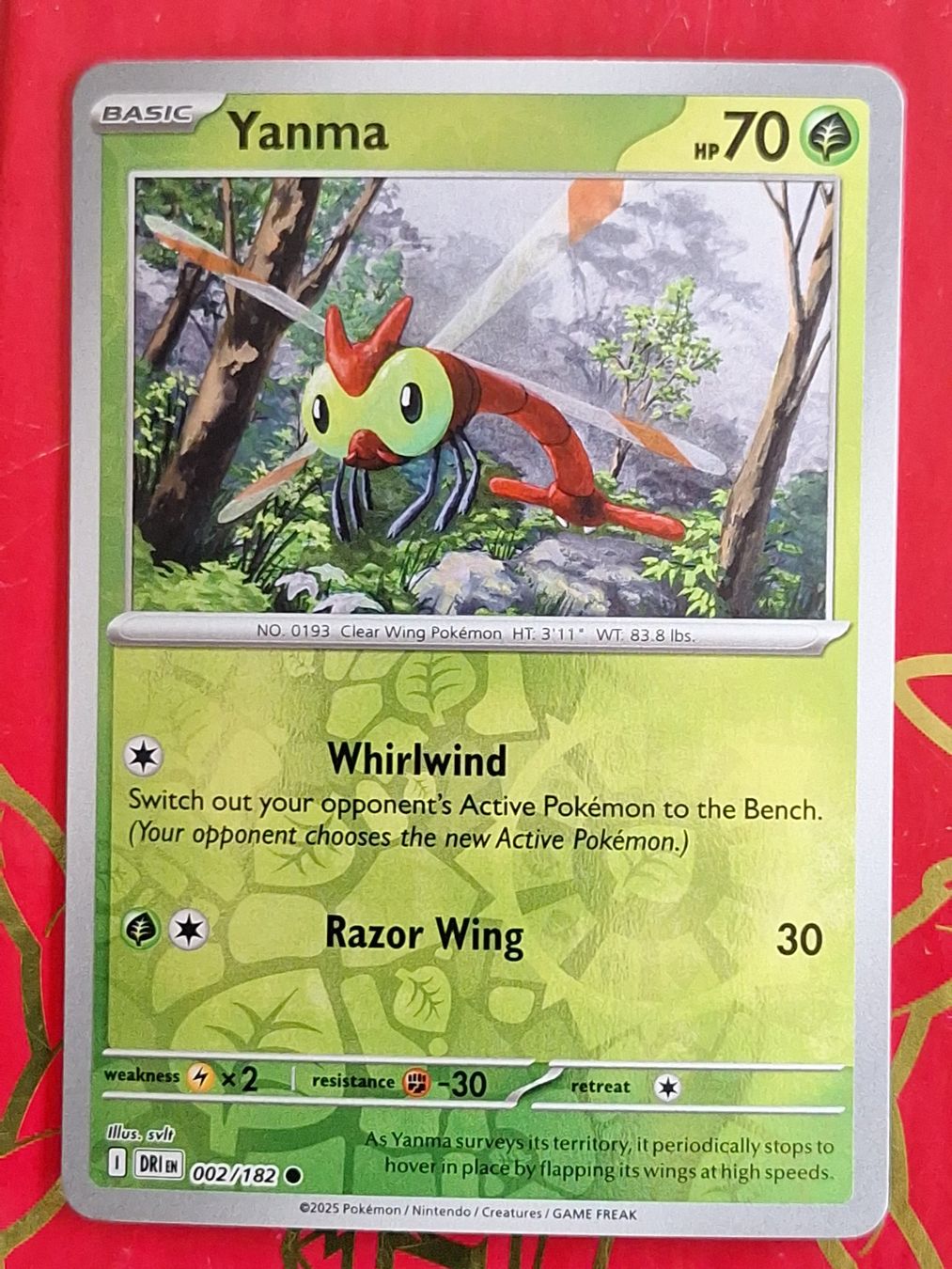 Pokémon Carte collezionabili: Yanma - Reverse Holo Destined Rivals – Usato da Altstätten SG venduto da GGsGameshop