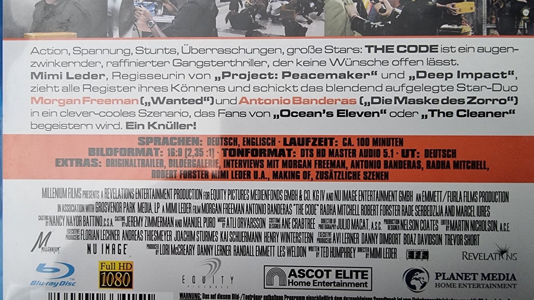 Tutti i DVDs: Blu Ray - The Code / Morgan Freeman – Usato da Oetwil am See venduto da fineli2 1