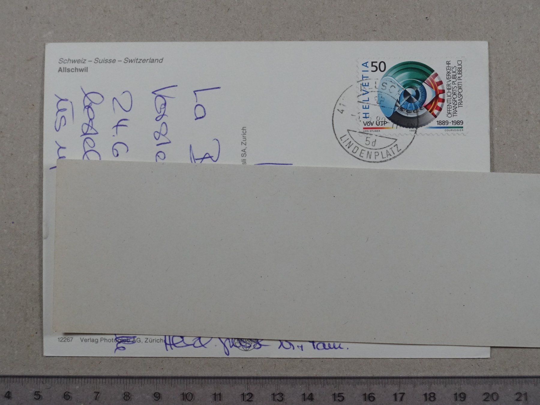 Cartes postales: Allschwil, 1989 – D'occasion à Lenzburg par fh1 1