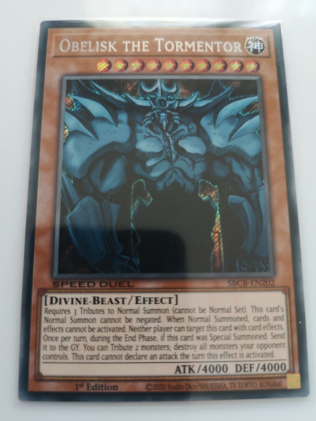 Yugioh Sammelbilder & Trading cards: OBELISK THE TORMENTOR 1.Edition SR – Neu und originalverpackt aus Boswil von ShoppingCenterCity 3