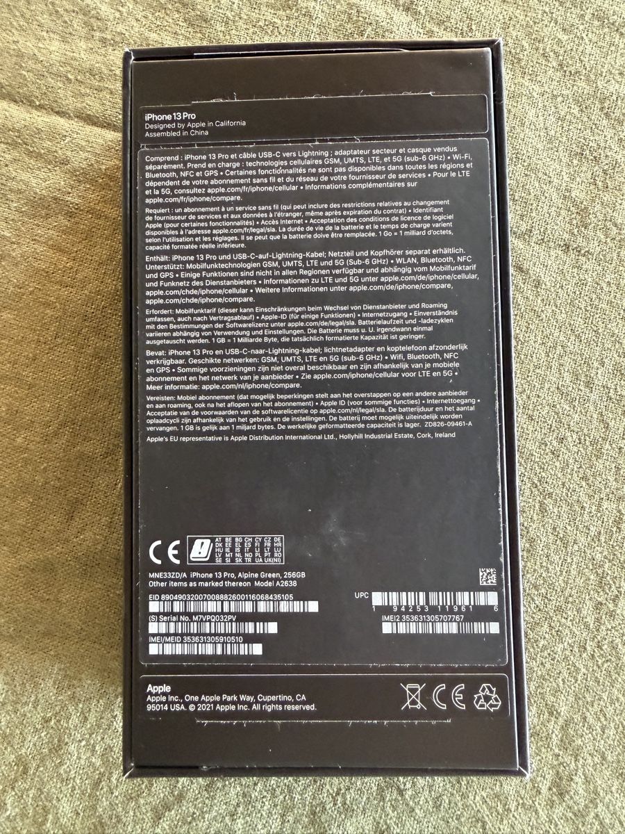 Apple Telefoni cellulari / Smartphones: iPhone 13 Pro 256gb – Usato da Blonay venduto da markuzet 4
