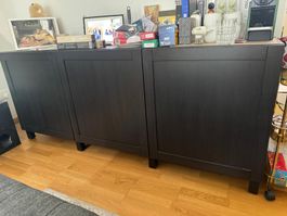 IKEA Besta Sideboard black 180cm wide 74cm high 42cm deep