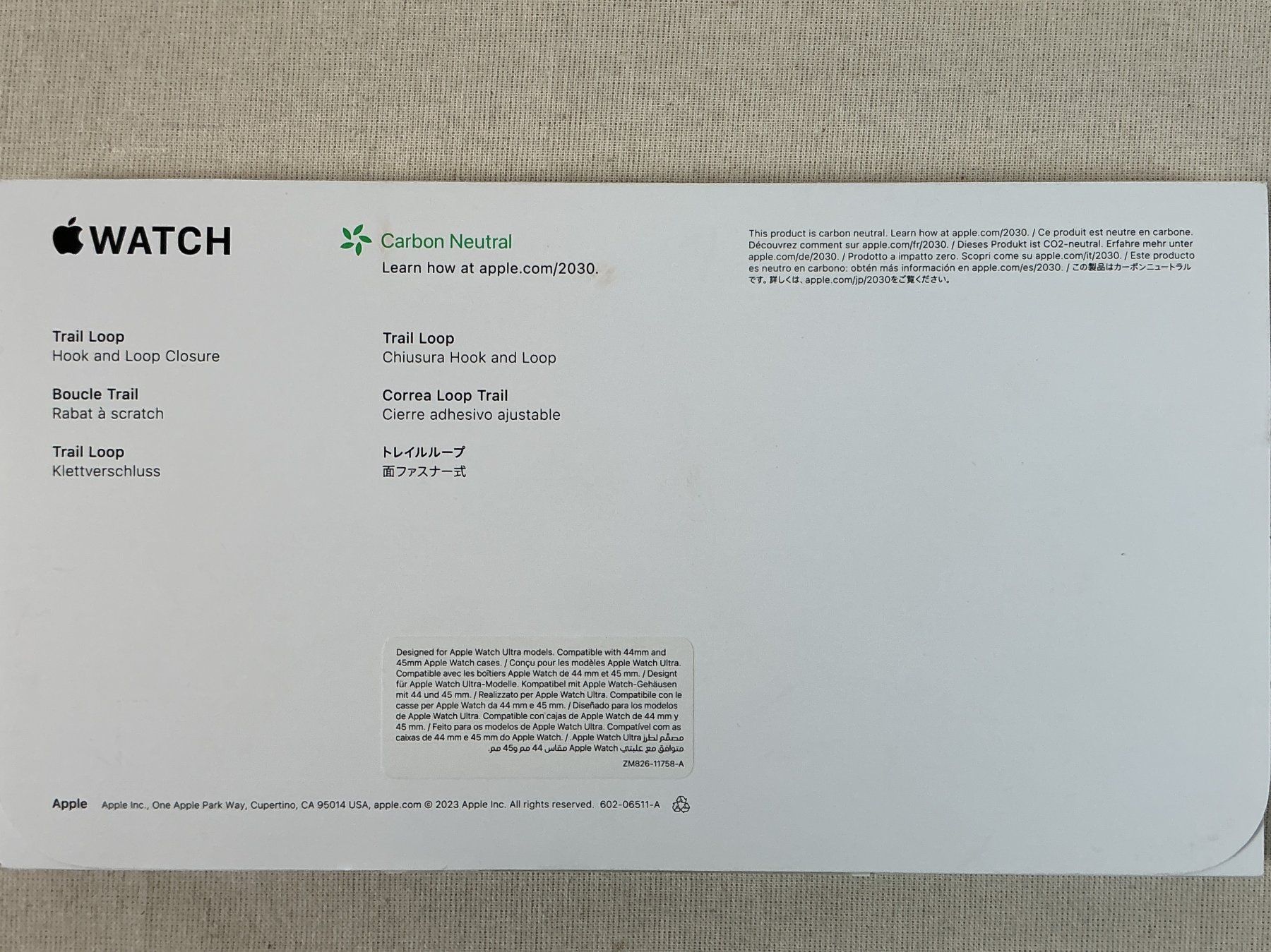 Apple Bracciali & Braccialetti: APPLE WATCH Trail loop Armband – Usato da Richterswil venduto da Restwert_Richterswil 9