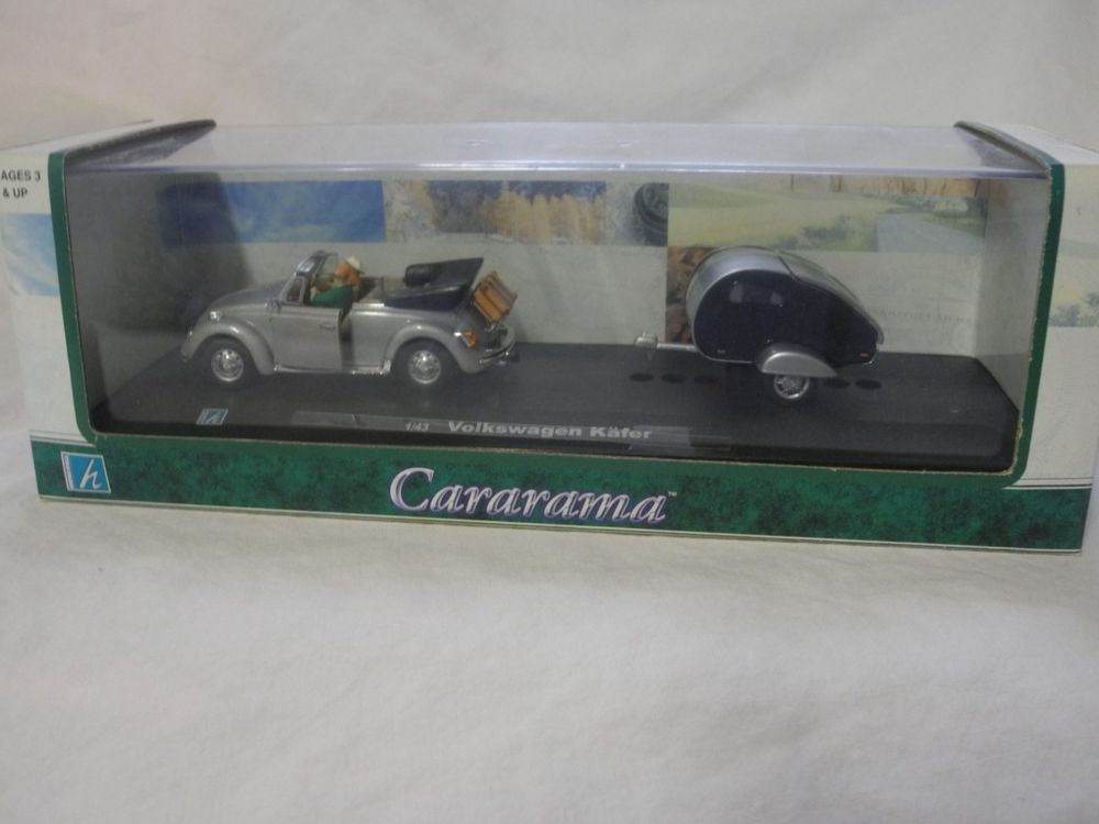 CARARAMA VW KÄFER MIT WOHNWAGEN 1:43 MIB (Neu und originalverpackt) in ...