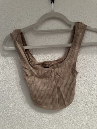 2x Top in Beige/Schwarz!