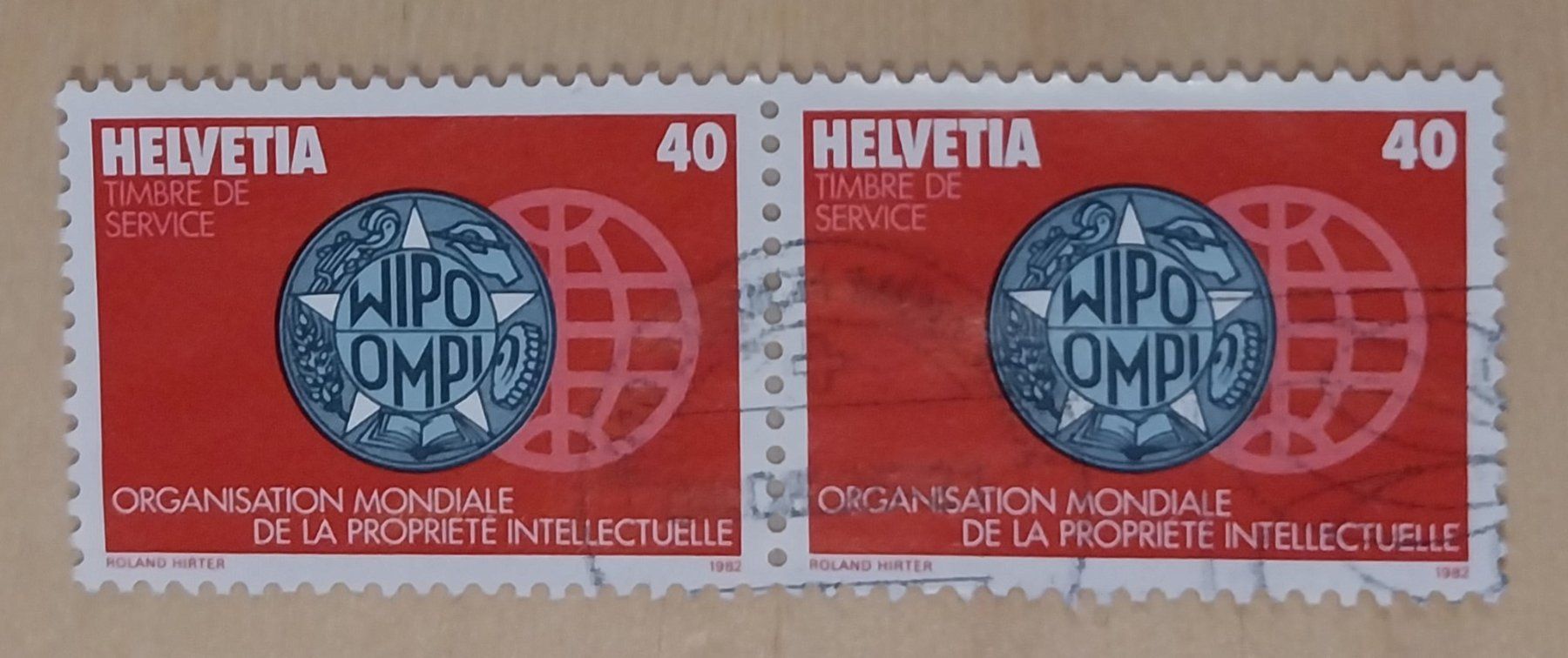 Tutti i francobolli: Organisation Mondiale de la Propriété Intellectuelle 1982 – Usato da Bussigny venduto da jaqual