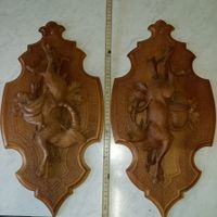 Brienzer Schnitzereien, Jagdtrophäen, Steinbock und Gams