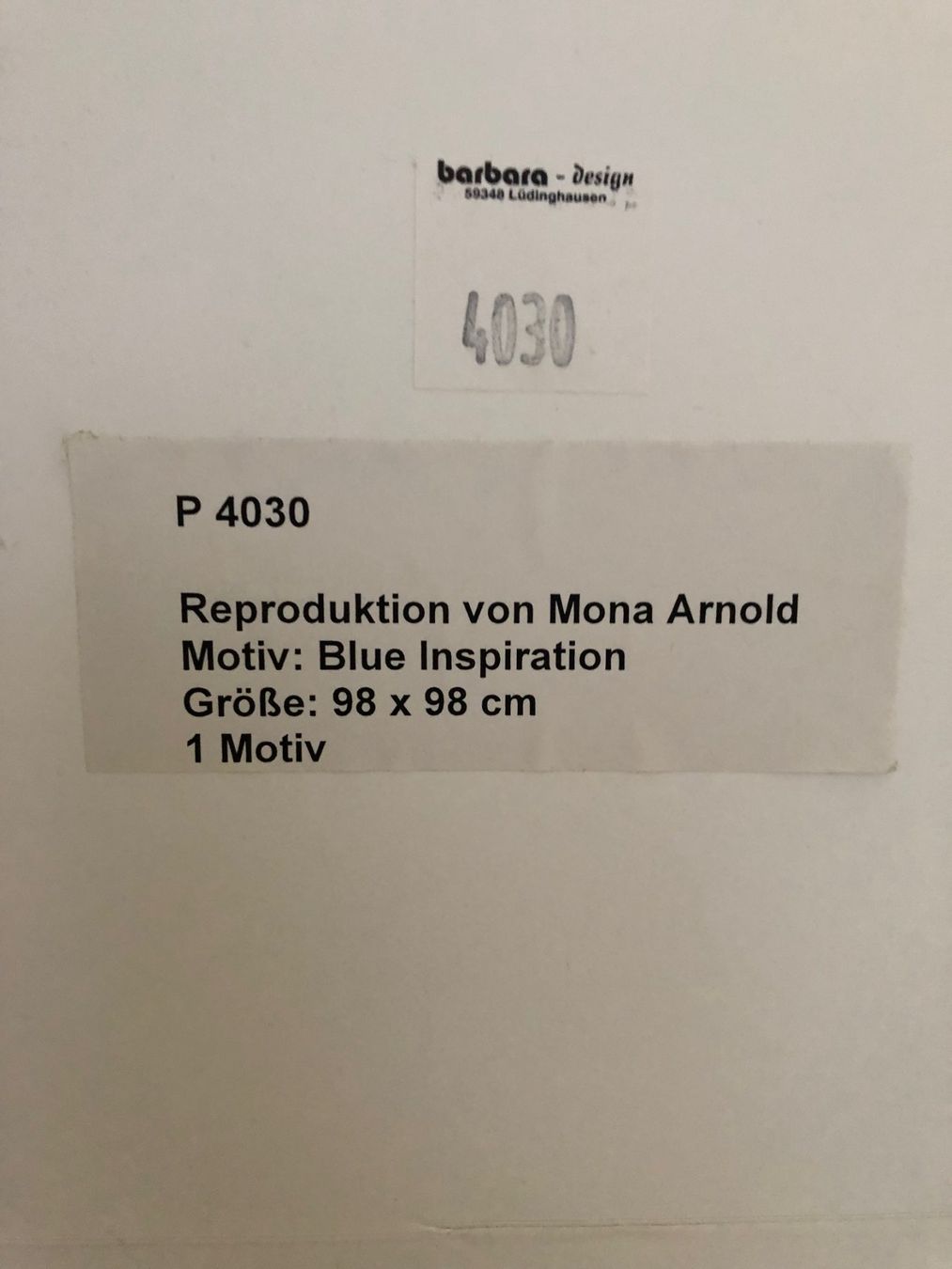 Foto & Immagini: Reproduktion von Mona Arnold – Usato da Widen venduto da Himan 1