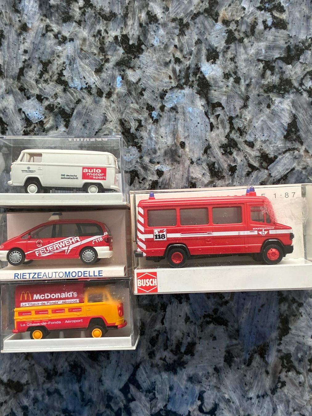 Modellini d'auto: Modelautos 4 stk. Massstab 1:87 – Nuovo e nell'imballaggio originale da Fislisbach venduto da ma_5