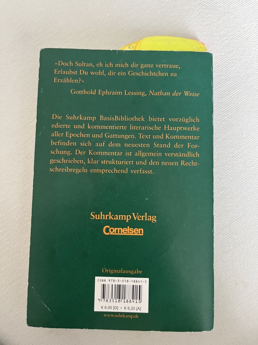 Libri: Nathan der Weise Lessing – Usato da Bottmingen venduto da vera_am 1