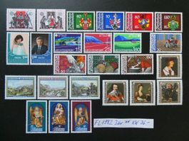 FL 1982 Jahr postfrisch zu 10% Katalog!!