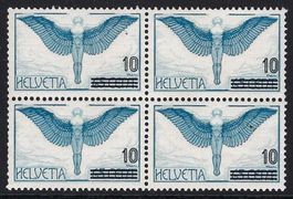 1938 Flugpostmarke 4er-Block ⊞ F22.2.01 BPII / API postf.**