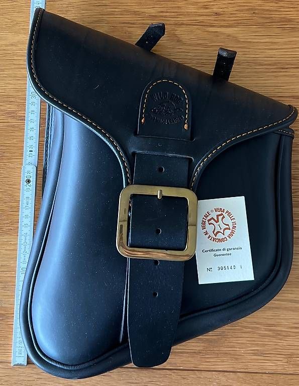 Chopper: neue Harley Softail Leder Street bag – Gebraucht aus Meilen von Inie