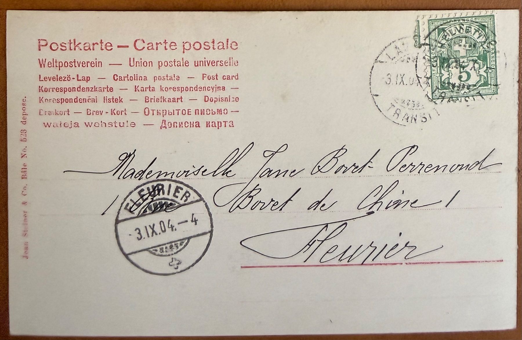 Ansichtskarten: Lausanne - 1904 – Gebraucht aus Lutry von Ediego 1