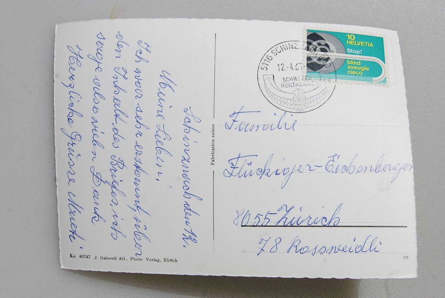 Cartoline postali: AK Bad Schinznach 1967 – Usato da Rüfenacht BE venduto da Toro06 1