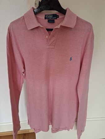 Polo Ralph Lauren rose manches longues taille S bon état