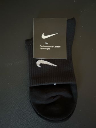 Nike Socke, schwarz, neu, Baumwolle, Grösse 37-41