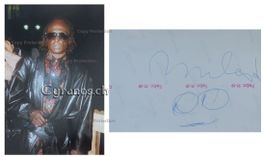 Miles Davis (1926-1991) Sänger - sign. Foto