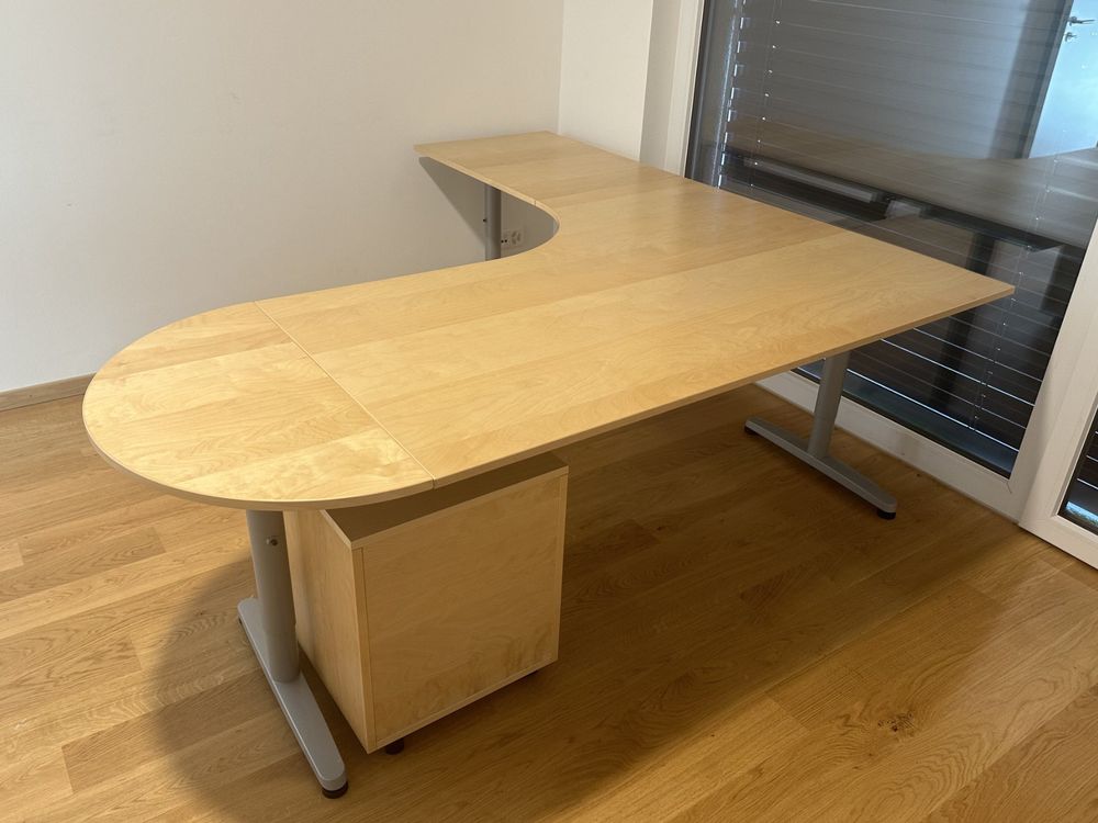 Ikea Scrivanie: Bürotisch Ikea «Galant», L-shaped – Usato da Basel venduto da urst2005 1