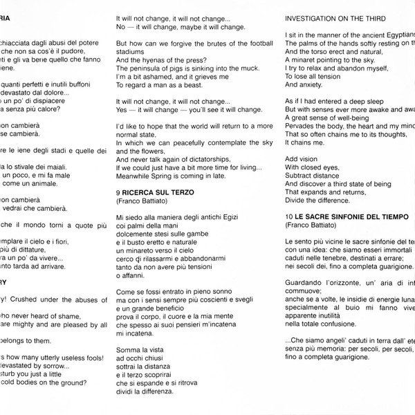 CDs: Franco Battiato, Antonio Ballista, G. Wright - Shadow, Light – D'occasion à Unterbäch par eqlut 6