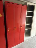 Kipa Garderobenschrank, abschliessbar, rot, Top Zustand!