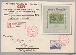 Bloc W18 sur lettre FDC (110.--)