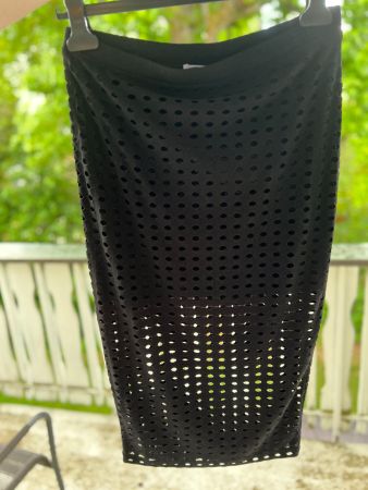 Schwarzer Netzrock von Alexander Wang in Size Medium