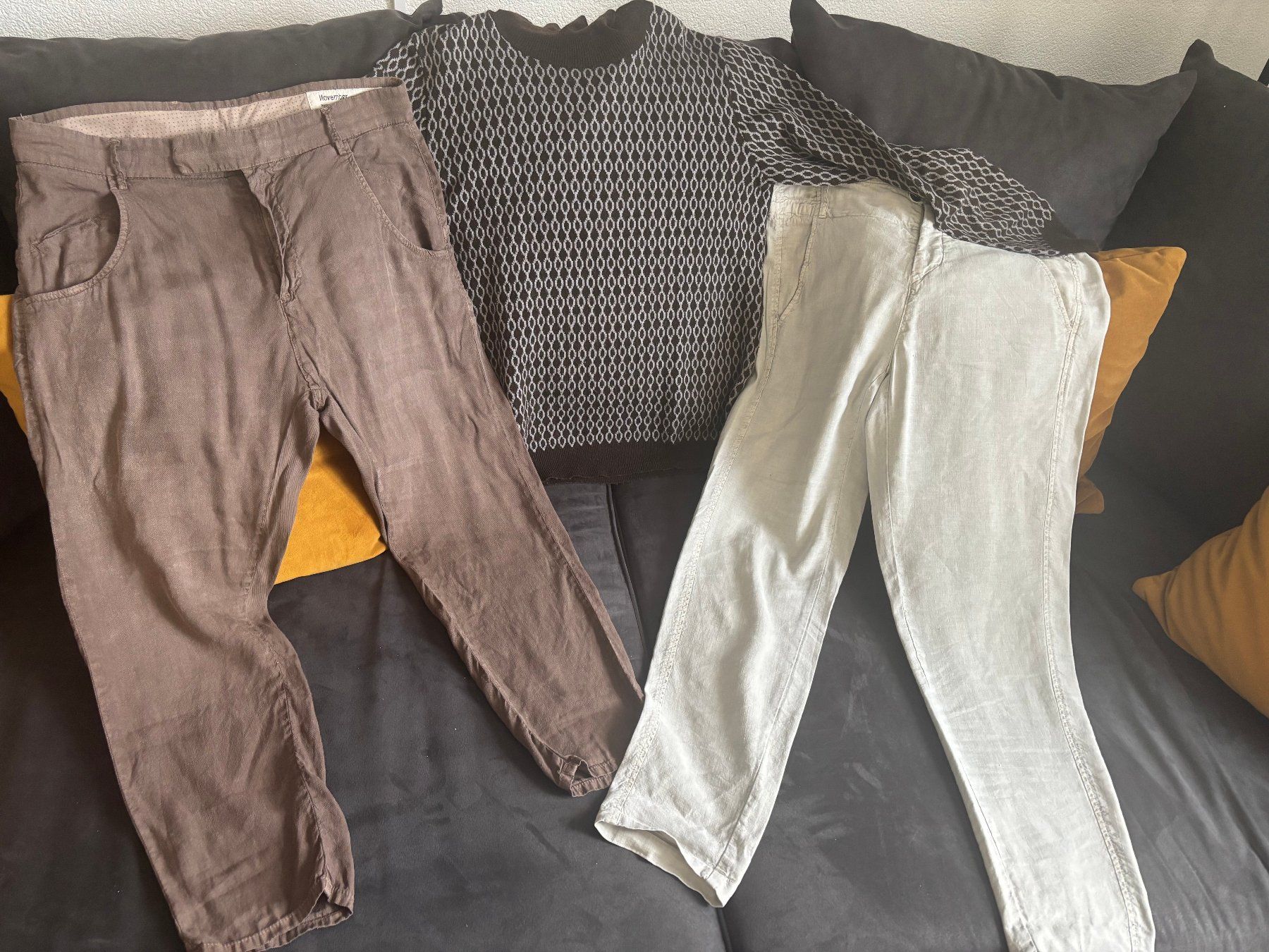 Pantaloni: HANNES ROETHER und NOVEMBER Leinenhose – Usato da Merishausen venduto da yourdream