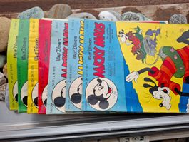 7 Stück Micky Maus Heft, von 1975