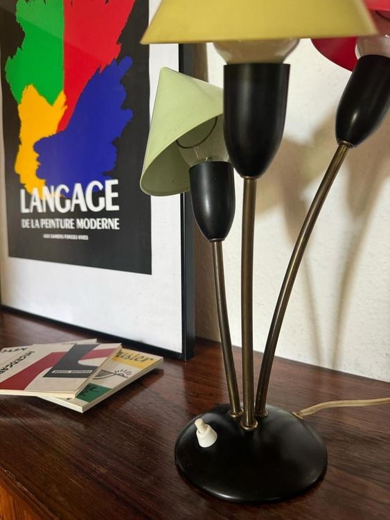 Lampe De Table Vintage Aluminium - Design Années 60 Moderne - Sans Marque